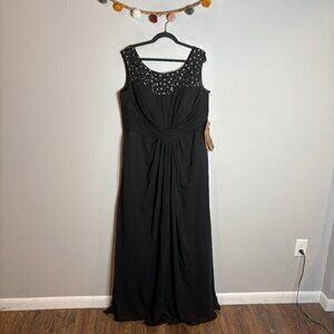 NWT Light in the Box black embellished formal gown